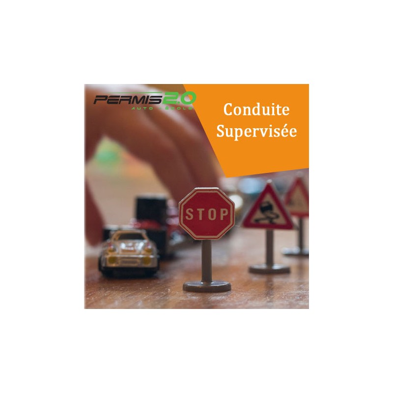 Autocollant Conduite Supervisée - Disque Réglementaire 15 Cm Pour Arrière Véhicule